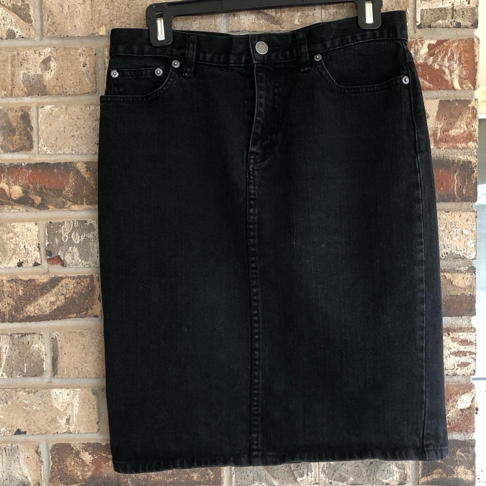 Ralph Lauren Black Denim Skirt